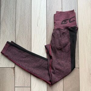 ECHT Burgundy and Black Women's Leggings